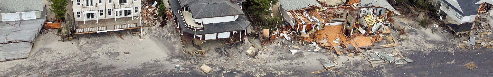 Hurricane Sandy aftermath on New Jersey Coast